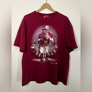 Vintage 1997 San Francisco 49ers Steve Young T Shirt 2XL *FLAWS*
